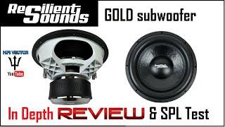 Resilient Sounds Gold Subwoofer review and SPL test on Taramps Smart 5 Bass