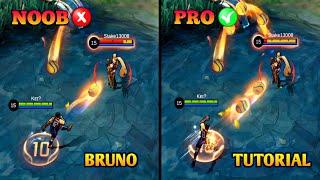 BRUNO TUTORIAL 2023  MASTER BRUNO IN JUST 13 MINUTES  BUILD COMBO AND MORE  MLBB