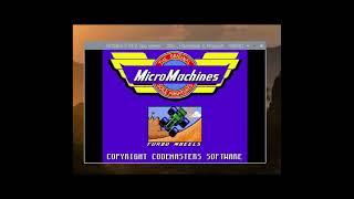 MicroMachines RETRO DOS RACING VIDEO GAME FROM 1994 RUNNING ON DOSBOX FOR WINDOWS MAC & LINUX