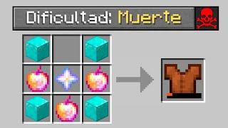 LA NUEVA DIFICULTAD DE LA MUERTE en MINECRAFT  MINECRAFT pero ALEATORIO