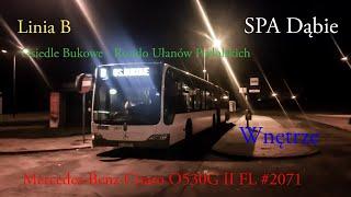 WNĘTRZE Linia B Szczecin Osiedle Bukowe - Rondo Ułanów Podolskich MB Citaro O530G II FL #2071