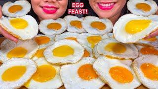 ASMR MASSIVE EGG FEAST *STELLA + JANA 먹방 MUKBANG Eating Sounds