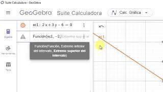 Graficar una recta por partes ■Horizontal o con pendiente