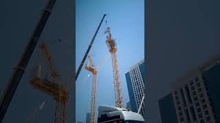 counter weight shifting for luffing tower crane
