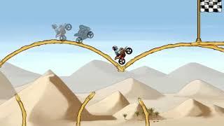 Bike Race - Dunes 1 all levels 3 stars with zombie bike