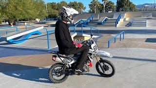Dirt Bike In Skatepark - Buttery Vlogs Ep121