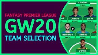 FPL GW20 TEAM SELECTION  FREE HIT SCORE  FANTASY PREMIER LEAGUE TIPS 202122  FPL MINUTE