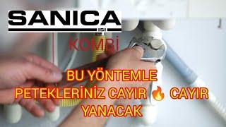 SANİCA KOMBİ PETEKLER ISINMIYORSA MUHAKKAK BU YÖNTEMİ DENEYİN PETEKLER CAYIR  CAYIR  YANACAK