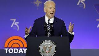 Biden looks to quiet critics with rare solo news conference