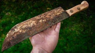 Turn A 2€ Rusty Knife Into High-End Japanese Chefs Knife