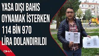 Sosyal medyada yasa dışı bahis oynamak isterken 114 bin 970 lira dolandırıldı