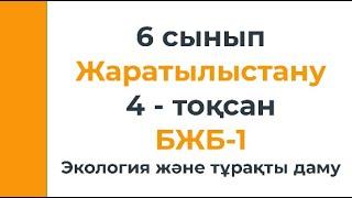 6 сынып Жаратылыстану 4 тоқсан БЖБ 1 Экология және тұрақты даму