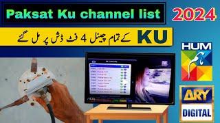 Paksat ku New Channel List with 4 Feet Dish Setting  Paksat 38e Latest Update