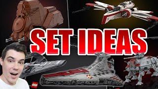 LEGO Star Wars PREQUEL UCS Set Ideas Venator AT-TE MTT Anakin’s Starfighter & More