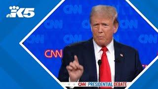 2024 presidential debate Trump claims Biden will destroy social security