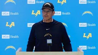 Jim Harbaugh On Preseason Goals  LA Chargers