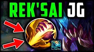 REKSAI JUNGLE ISNT FAIR... Best BuildRunes How to RekSai Jungle & CARRY Season 14