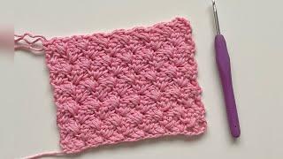 Crochet - Blanket Stitch - Very Easy One Row Repeat Pattern - Perfect for BlanketsScarfsShawls