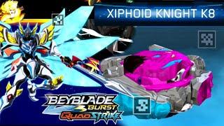 NEW XIPHOID KNIGHT K8 QR CODE BEYBLADE BURST QUAD STRIKE