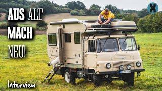 Upcycling-Robur – 1974 noch DDR-Militärfahrzeug heute 4x4-Reisemobil