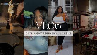 VLOG Plus Size Date Night ROUTINE & GRWM - Hygiene Waxing Nails Toes etc