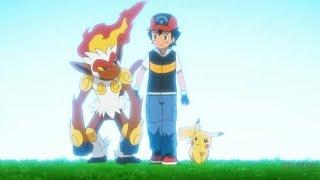 Pokemon Master Journeys Ash Tells Goh About His Infernape.ENGLISH DUBBED.