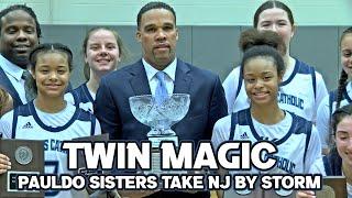 Twin Back Court Taking NJ Girls Basketball By Storm  Mia & Mya Pauldo