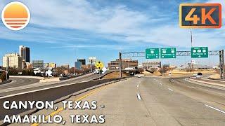 Canyon Texas to Amarillo Texas Drive with me on a Texas highway