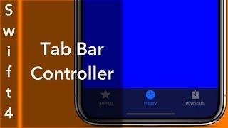 Tab Bar Controller Swift 4 + Xcode 9.0
