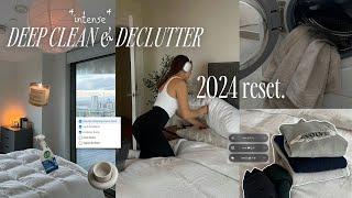 *intense* 2024 RESET  DECLUTTER & DEEP CLEAN WITH ME this will motivate you...