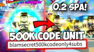 500k CODE New FREE UNIT Hol Horse 6 Star Has OP SPA  Blams 500k Code Reveal