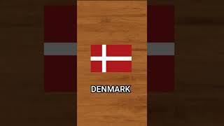 Bendera negara Denmark#shorts