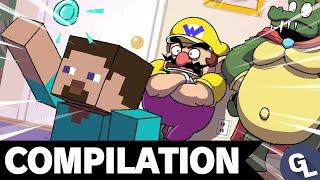 Minecraft Steve Joins Smash Super Smash Bros. Ultimate Comic Dub Compilation 11 - GabaLeth