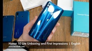 Honor 10 Lite Unboxing and First Impressions  English
