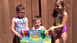 EPIC KIDS WATER BALLOON FIGHT Over 350 Colorful Balloons Used