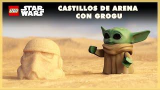 Castillos de arena con #Grogu  Celebra la temporada  LEGO Star Wars