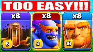 THE EASIEST ATTACK in Clash of Clans  NEW TH 14 Attack Strategy with Super Bowlers 