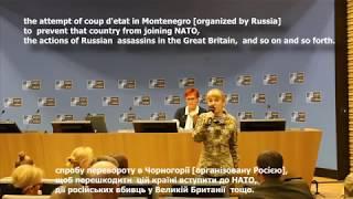 Olena Bilozerska. Speech in the NATO 28.02.2019