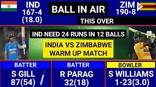 India Vs Zimbabwe Warm Up Match Highlights IND vs ZIM Warm Up Match Highlights