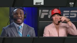 HD Colby Covington and Kamaru Usman get into heated exchange on post fight broadcast
