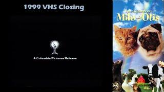 The Adventures of Milo and Otis 1999 VHS Closing