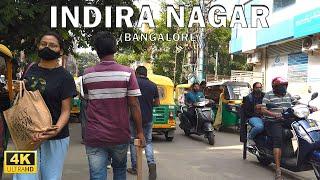 Exploring the POSH STREETS of INDIRA NAGAR Bangalore IN 4K