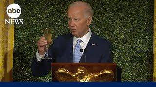 Biden toasts NATO secretary general at White House dinner