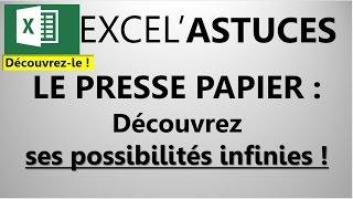 EXCEL  LE PRESSE-PAPIER APPRENEZ A VOUS EN SERVIR VRAIMENT #51