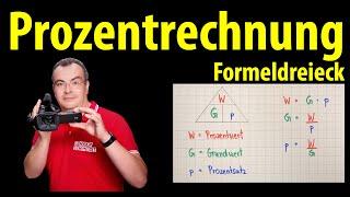 Prozentrechnung  - Das Formeldreieck So merkst du dir die Formeln besser  Lehrerschmidt