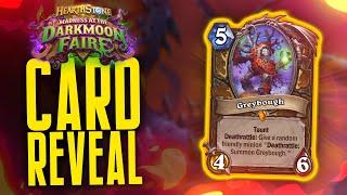 DRUID LEGENDARY NEW Darkmoon Faire CARD REVEAL - Greybough - Hearthstone