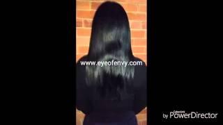 Real Virgin Russian hair extensions make over before & after- Eye of Envy hair extensions melbourne