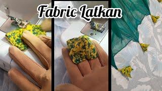 Printed Fabric Latkan Making for plain Dupatta  Tassel for Dupatta Pallu & Daman