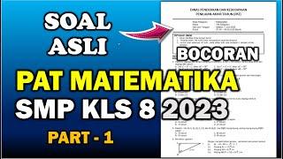 Soal PAT Matematika Kelas 8 SMP Semester 2 2023 PART-1