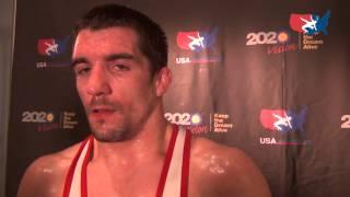 Brent Metcalf after win over Russia in The Rumble On The Rails in Grand Central Terminal